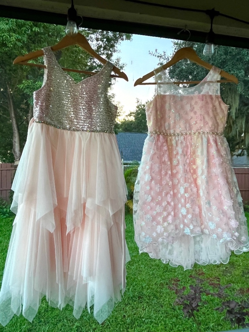 American Princess Bundle of 2 Party Pink sequins Dresses size 10